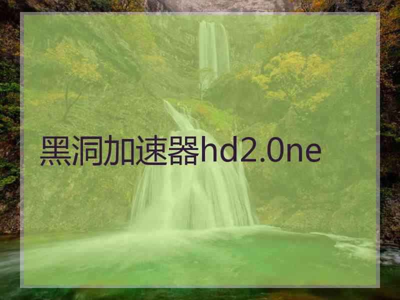 黑洞加速器hd2.0ne