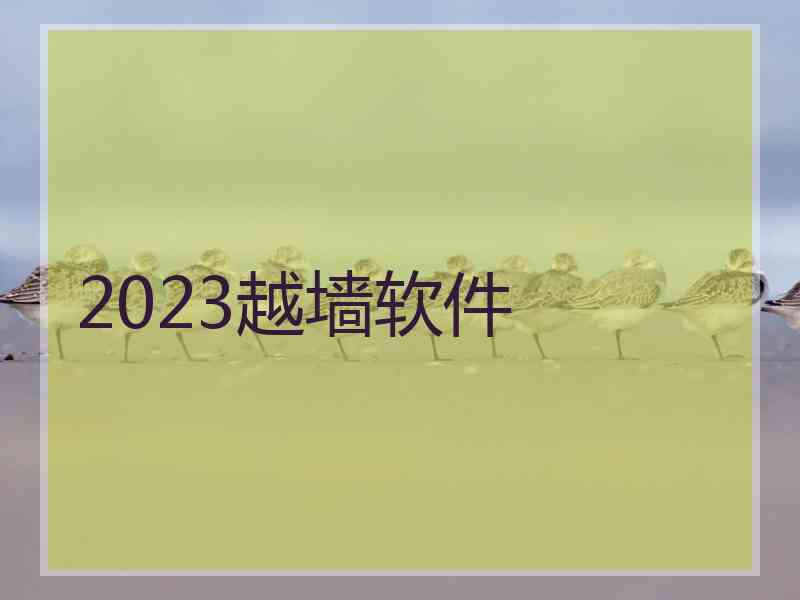 2023越墙软件