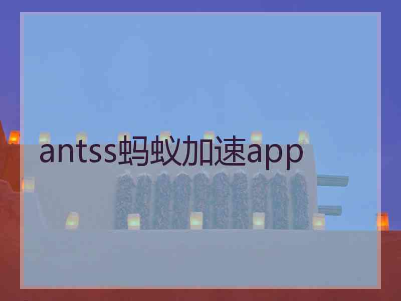 antss蚂蚁加速app