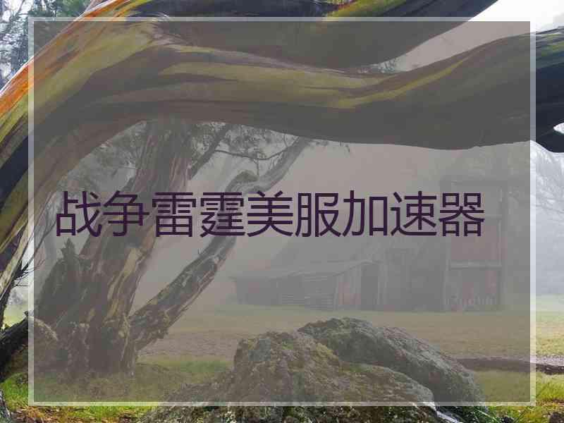 战争雷霆美服加速器