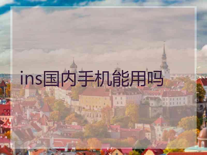 ins国内手机能用吗