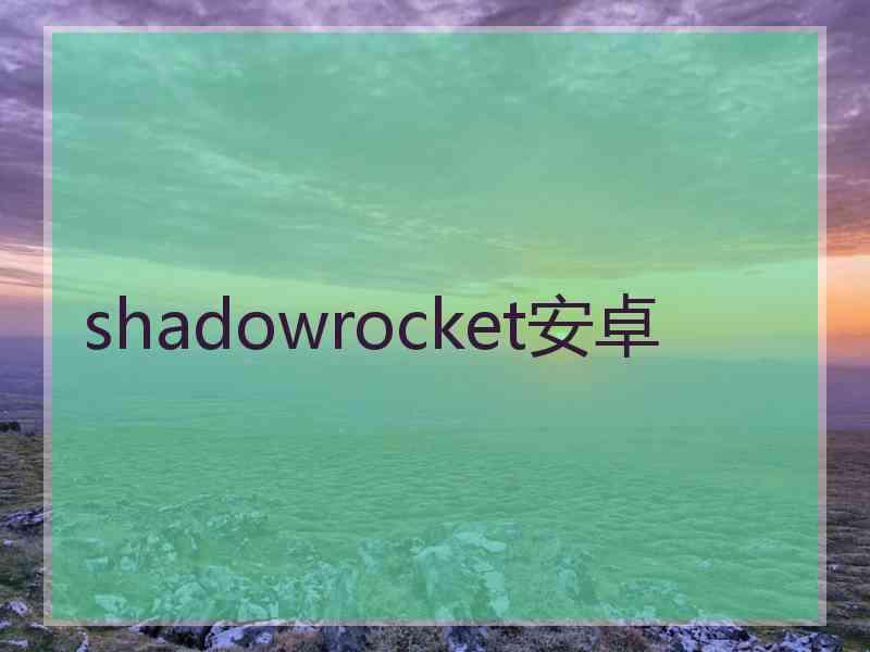 shadowrocket安卓