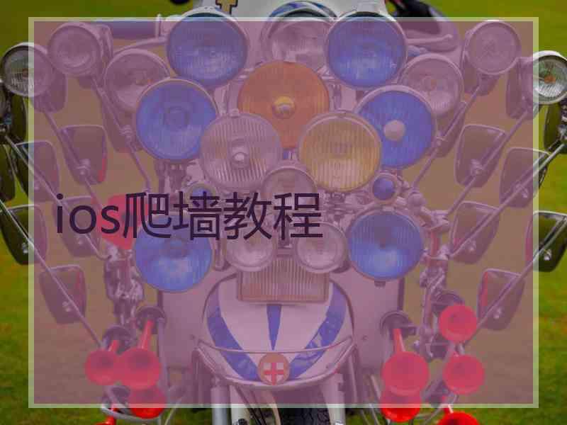 ios爬墙教程