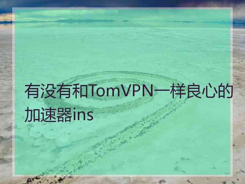 有没有和TomVPN一样良心的加速器ins