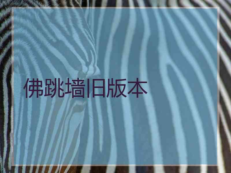 佛跳墙旧版本