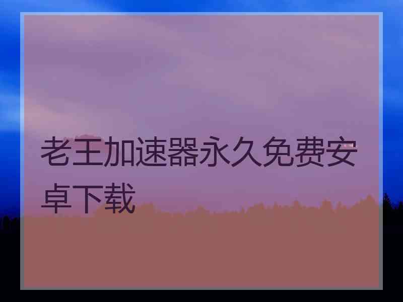 老王加速器永久免费安卓下载