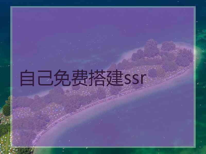 自己免费搭建ssr