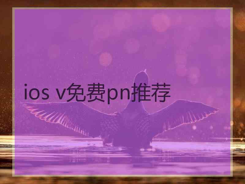 ios v免费pn推荐