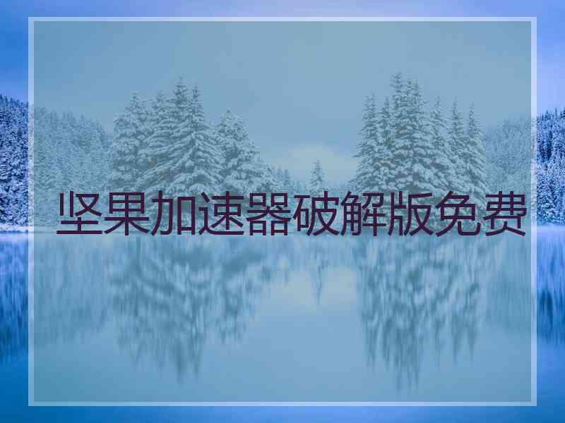 坚果加速器破解版免费
