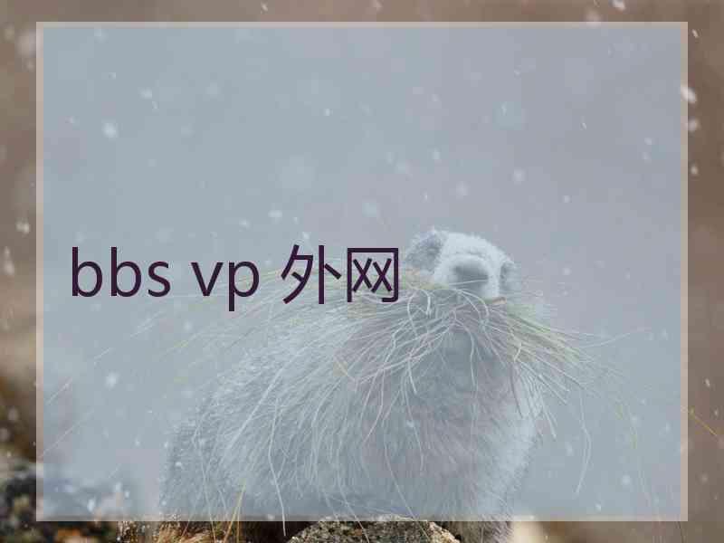 bbs vp 外网