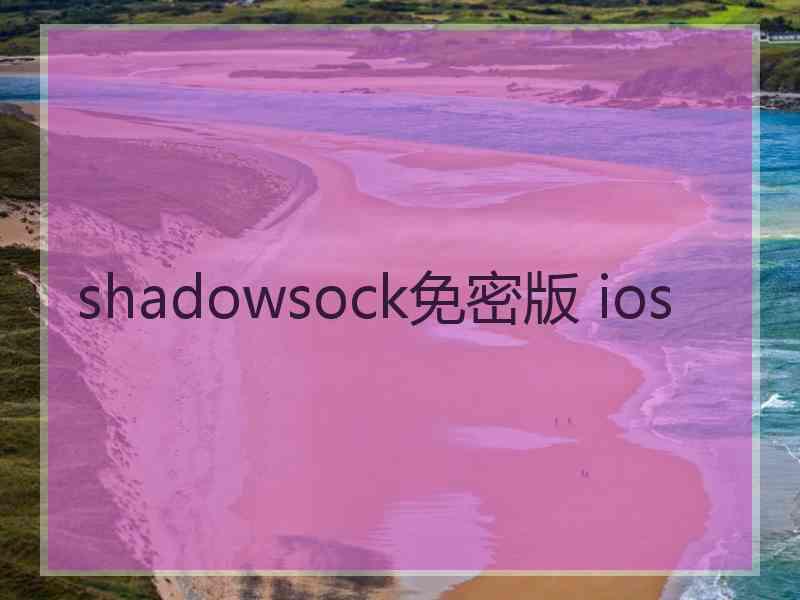 shadowsock免密版 ios